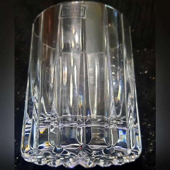 Hand cut crystal old fashion set of four glasses - Picture 8 of 12